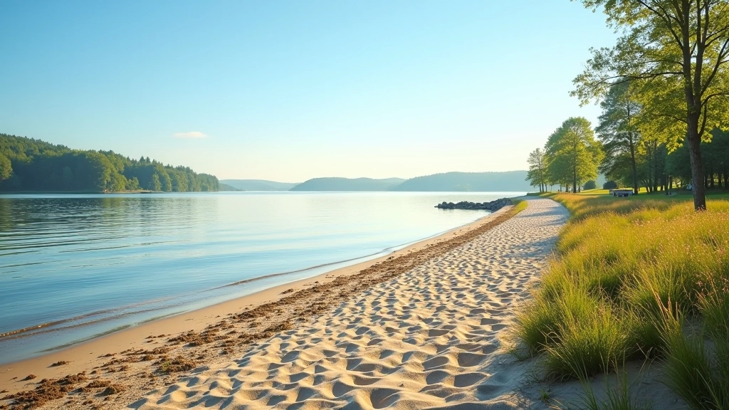 Plaża Wilkasy — idealne miejsce do spacerów dla seniorów
